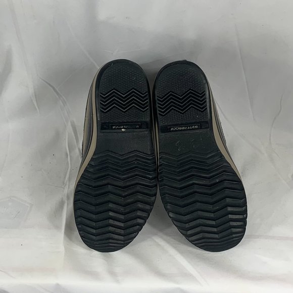 Sorel Yoot Pac Black Leather Rubber Waterproof Winter Boots Yth Sz 5 NY1880-013 - Picture 2 of 6